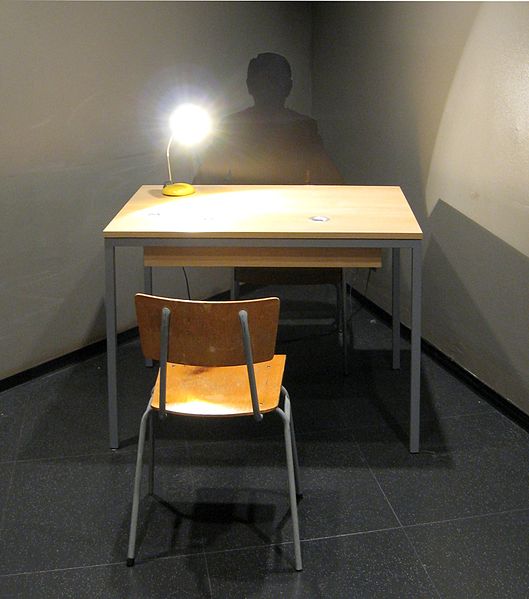 Image of Stasi interrogation room, Berlin museum