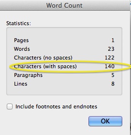 Image of Word Count function